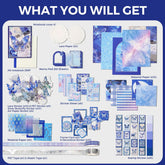 Scrapbooking Kit Warm Mail Series Serebade 162PCS - Funto